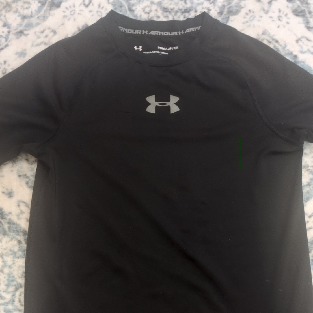 Under Armour Black Tee with Silver Logo